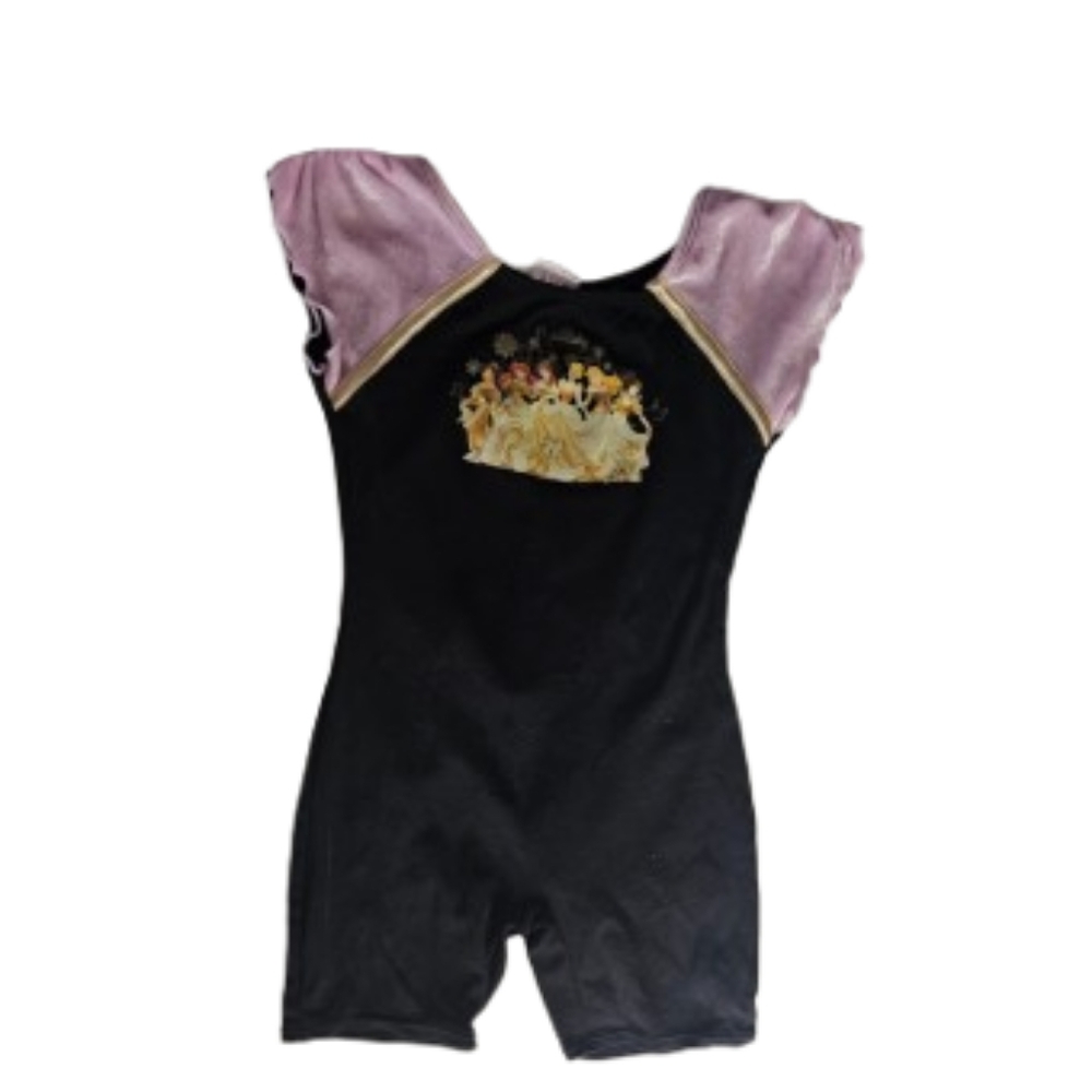 Disney Princess Girl's Black and Pink Leotard Size XS (4/5)